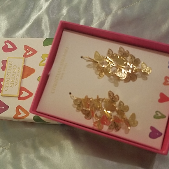 Christian Siriano butterfly cluster dangle - Picture 2 of 2